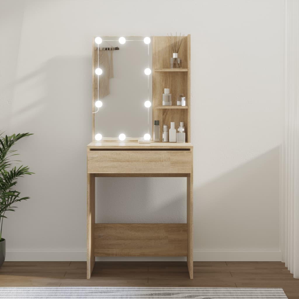 Dressing Table 60 X 40 X 140 Cm Engineered Wood